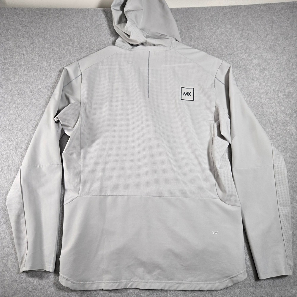 Truwear Expedition Lifestyle Hooded Jacket Mens Medium Gray Full Zip Mesh Back - Picture 6 of 12